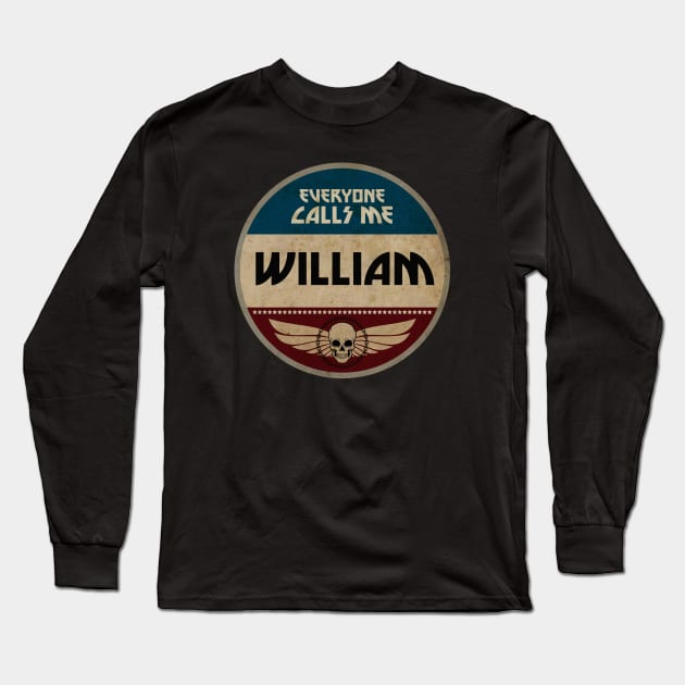 Vintage Name Tag: William Long Sleeve T-Shirt by CTShirts